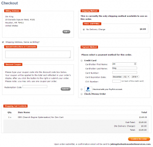 One Page Checkout for Zen Cart 1 One Page Checkout for Zen Cart