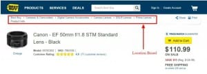 Website Navigation for Higher Conversion Rates 3 bread crumbs