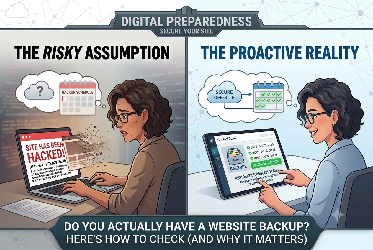 Do You Actually Have a Website Backup? Here's How to Check (and Why It Matters) 1 Do You Actually Have a Website Backup Here's How to Check